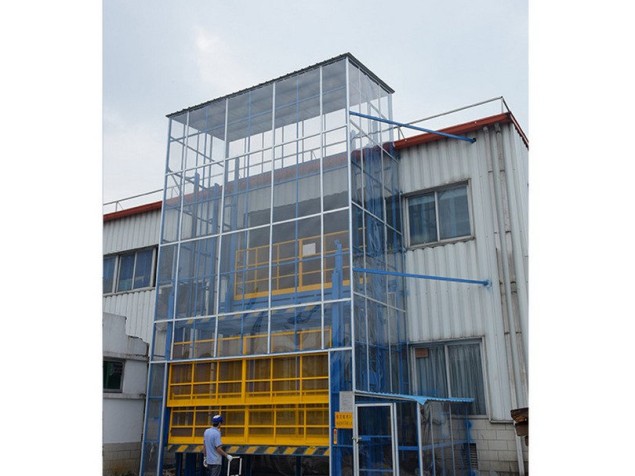 厂家现货批发标准型导轨式简易货梯升降机 定制升降货梯升降平台