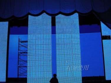 室内大型舞台彩色led屏幕 定制高清LED户外广告翻转显示屏电子屏