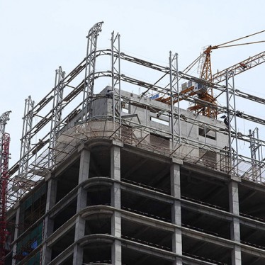 兰州鸿运大厦--顶楼拆模工程