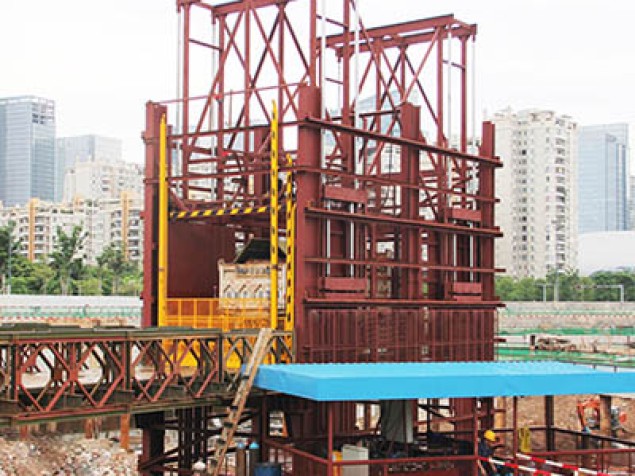 地铁隧道深坑取土直顶式升降台系列