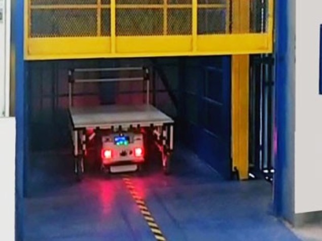 AGV小车自动进出货直顶式升降台系列