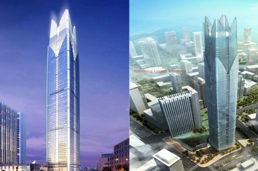 华楠骏业完美完成广州琶洲霸主--311米高“天目广场”顶模拆除