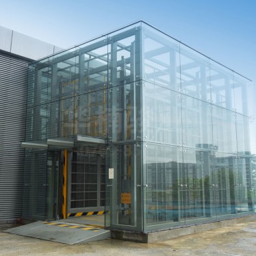 钢化玻璃汽车升降机